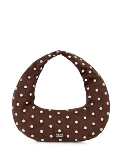DKNY Katya stud-embellished tote bag Brown R623MR42