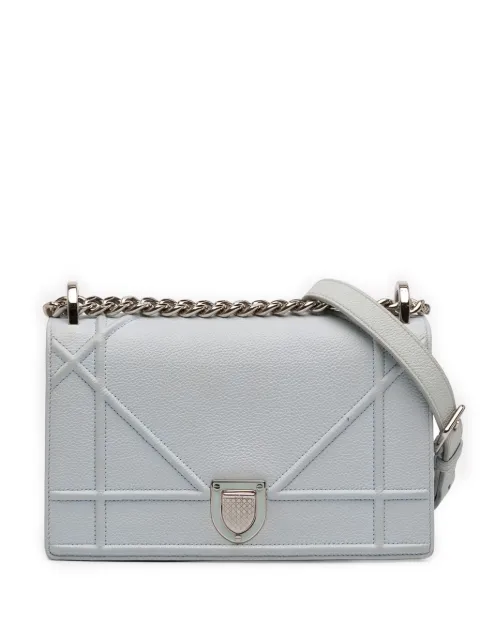 Christian Dior Pre-Owned 2016 Small Grained Calfskin Diorama Flap crossbody bag Blue KTLUDMJZGYTECVHT