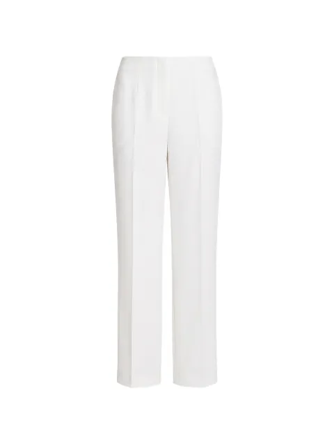 Alberta Ferretti pressed-crease straight-leg trousers White AEF262M03075127