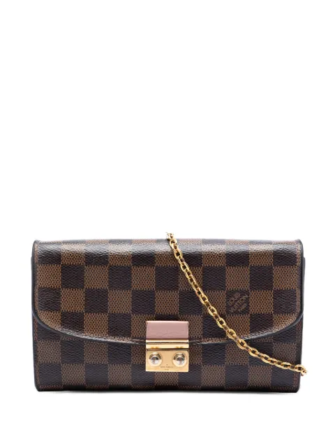 Louis Vuitton Pre-Owned 2018 Damier Ebene Croisette Chain Wallet crossbody bag Brown GM4JBXJ59RZLWOVS