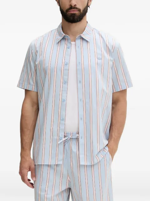 Lacoste vertical-stripe cotton shirt Blue CH2344