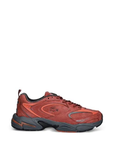 Lacoste logo-patch panelled sneakers Red 50SMA0175