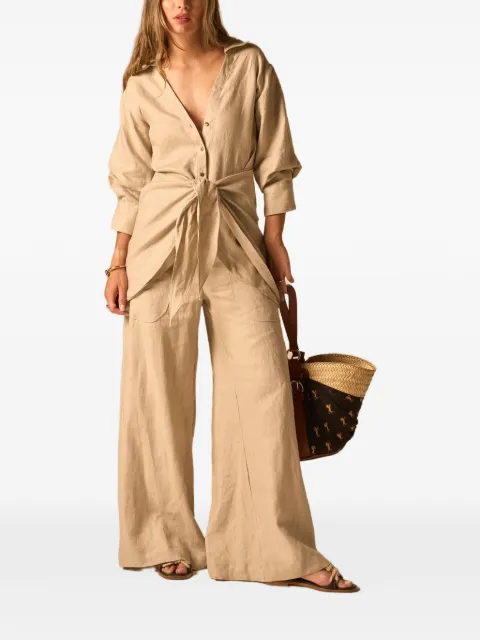 JBQ Oslo 2.0 wide-leg trousers Neutrals P088212