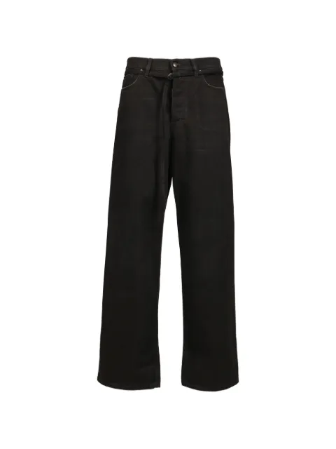032c Down To Earth belted-waist jeans Black S26URD1062WASHEDBLK