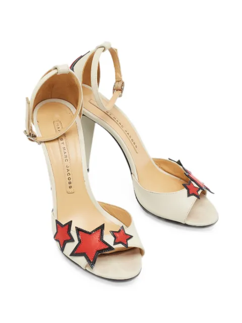 Marc By Marc Jacobs star-patch ankle-strap sandals Neutrals 1358516