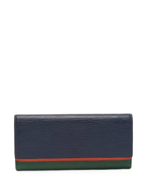 Louis Vuitton Pre-Owned 2017 Flore Épi-leather wallet Blue 1365318