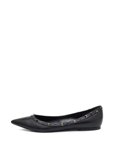 Valentino Garavani Pre-Owned Rockstud pointed-toe ballet flats Black 1362308