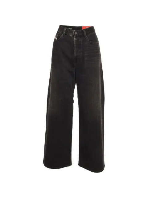 Diesel wide-leg washed jeans Black 1365262