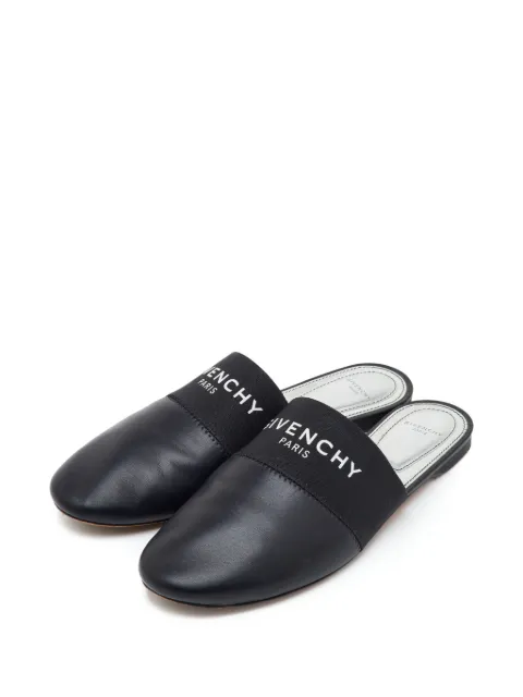 Givenchy Pre-Owned Bedford logo-print mules Black 1366226