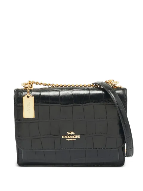 Coach Vintage Klare croc-embossed crossbody bag Black 1363866