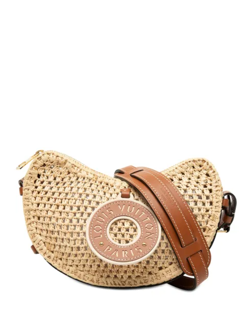 Louis Vuitton Pre-Owned 2021-2026 Raffia By the Pool Croissant MM crossbody bag Neutrals 0HCWZU11Y6K485Y9