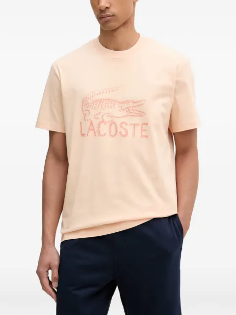 Lacoste logo-print T-shirt Pink TH1427