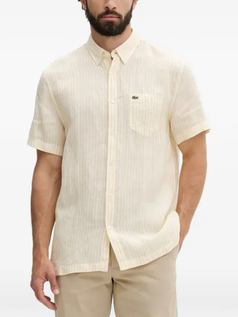 Lacoste striped short-sleeve shirt Yellow CH8061