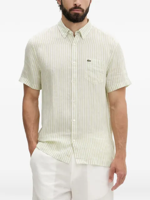Lacoste striped short-sleeve shirt Green CH8061