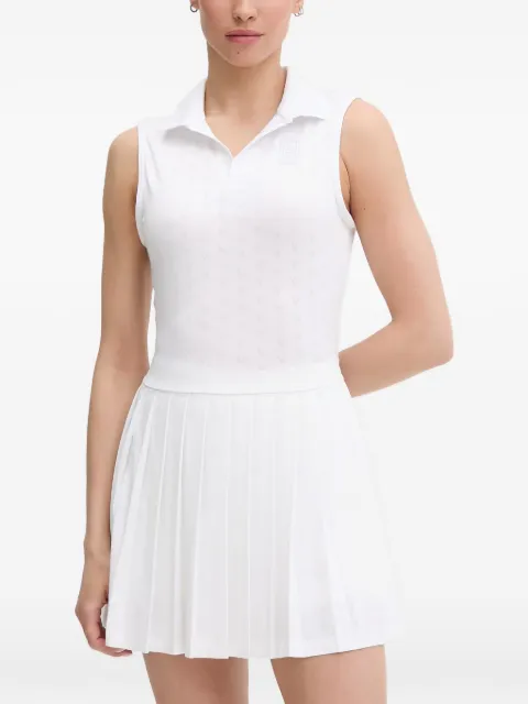 Lacoste pleated sleeveless mini dress White EF0230