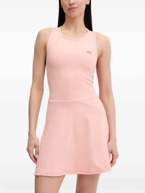 Lacoste logo-patch mini dress Pink EF0144
