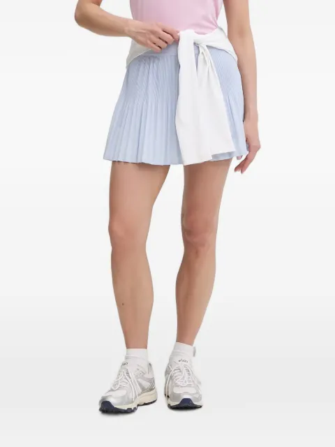 Lacoste pleated logo-patch mini skirt Blue JF9990