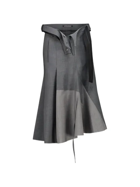 Ottolinger strapped asymmetric-hem skirt Grey 12330292301