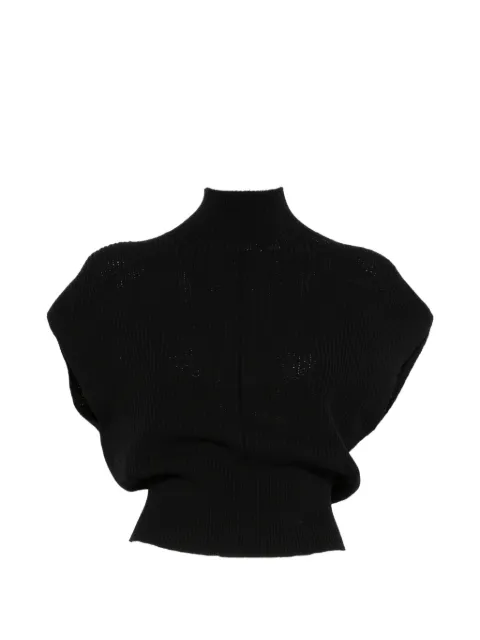 Rick Owens sleeveless turtleneck sweater Black RP02F5620
