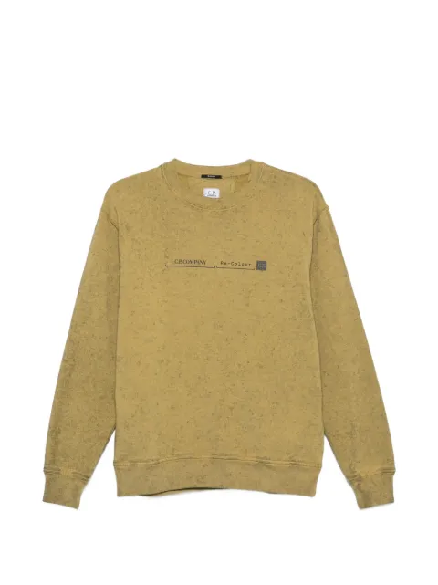 C.P. Company logo-print sweatshirt Green 21CMSS175A006453SR20