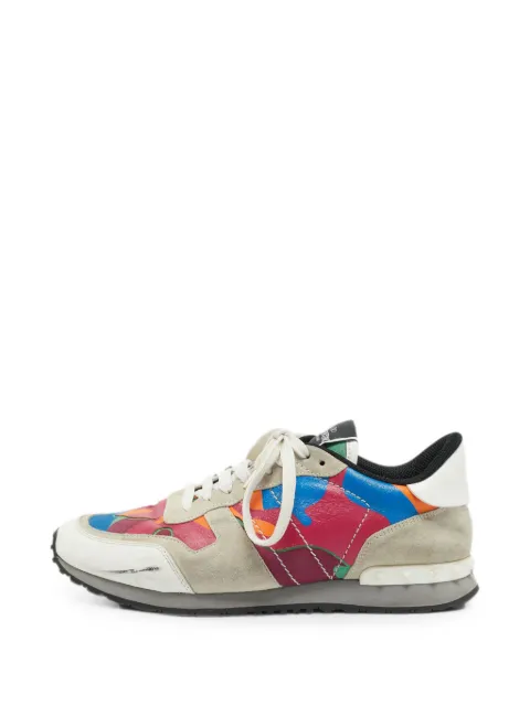 Valentino Garavani Pre-Owned Rockrunner leather sneakers Grey 1365222