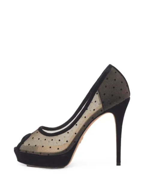 Christian Dior Pre-Owned Goldendior platform pumps Black 1365167