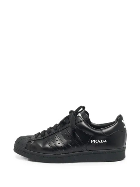Prada Pre-Owned x Adidas Superstar sneakers Black 1363922