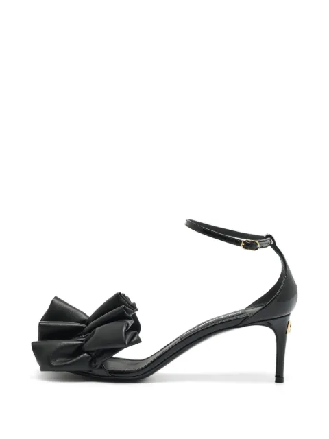 Dolce & Gabbana Pre-Owned Keira ruched sandals Black 1365211