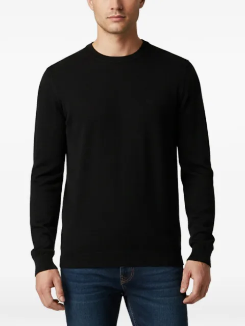 Fendi Pre-Owned logo-embroidered wool sweater Black 1366222