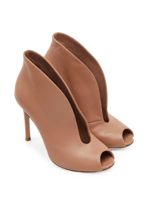 Gianvito Rossi Vamp peep-toe ankle boots Neutrals 1366340