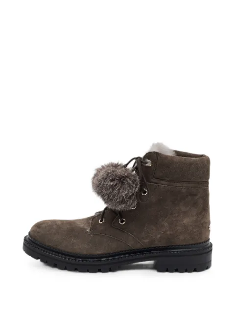 Jimmy Choo Pre-Owned lace-up ankle boots Brown 1366351