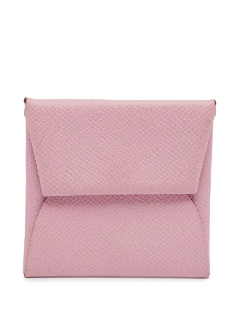 Hermès Pre-Owned 2022 Bastia Sakura Chevre leather change purse Pink 1365194