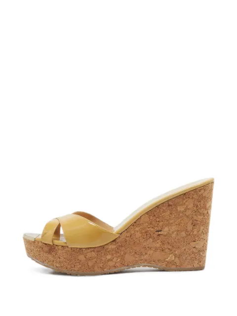 Jimmy Choo Pre-Owned wedge sandals Yellow 1366324