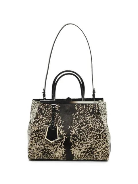 Fendi Pre-Owned 2012 medium 2Jours printed tote bag Black 1269222