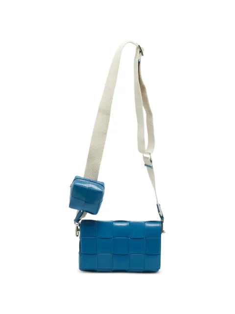 Bottega Veneta Pre-Owned medium Cassette Intrecciato messenger bag Blue 1364226