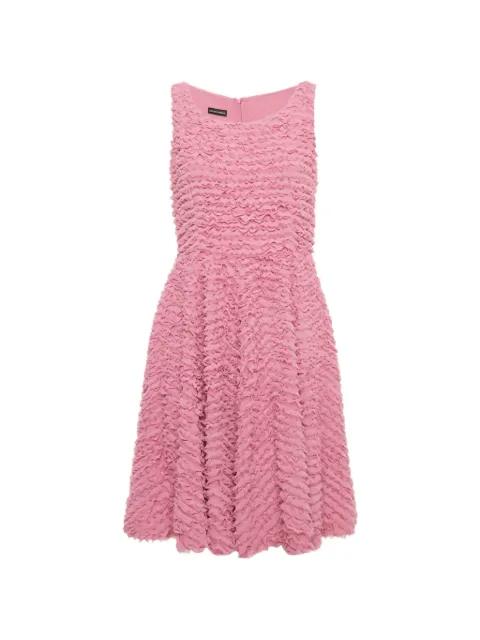 Emporio Armani Pre-Owned pleated chiffon dress Pink 1312000