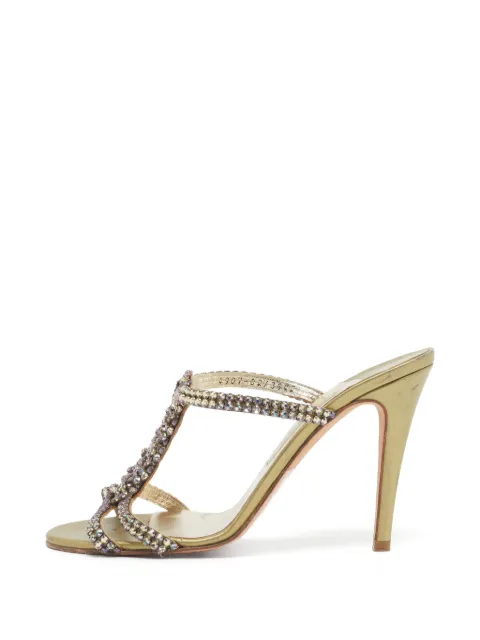 Gina crystal-embellished sandals Gold 1325374
