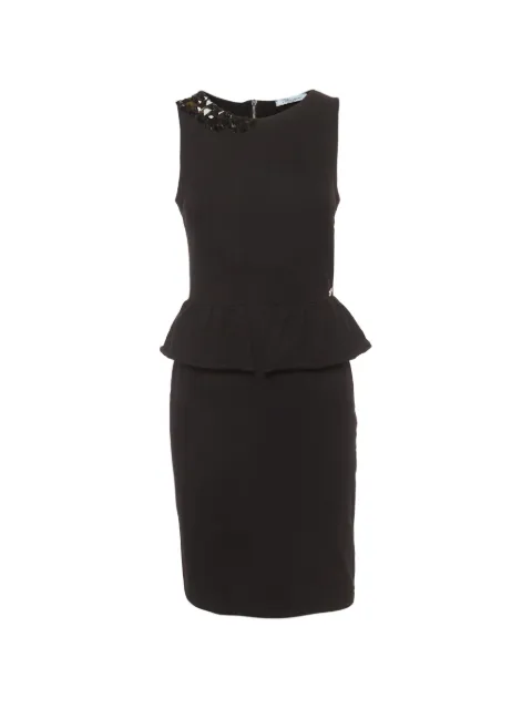 Blumarine embellished peplum midi dress Black 1364315