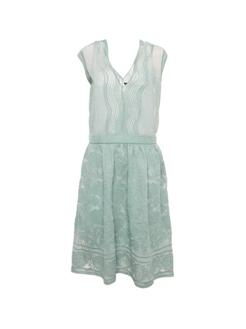 Missoni Pre-Owned Lurex-knit mini dress Green 1217638