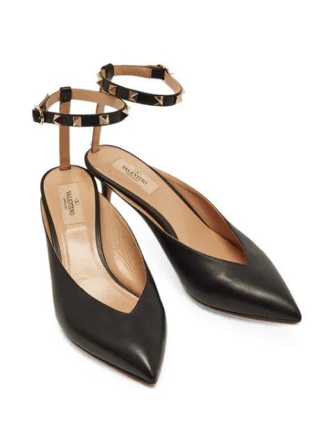 Valentino Garavani Pre-Owned Rockstud hyper ankle strap pumps Black 1365384