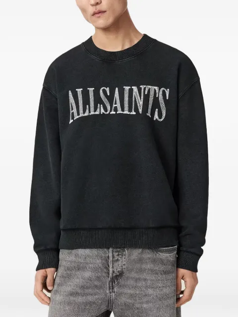 AllSaints Dash logo-embroidered sweatshirt Black M030NE