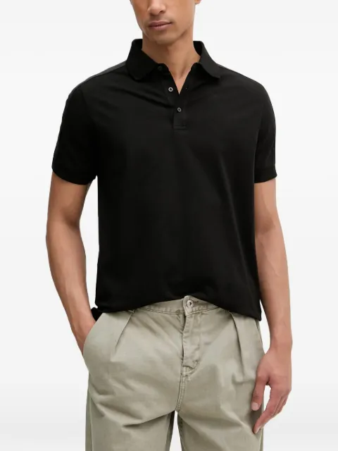 Karl Lagerfeld logo-tape polo shirt Black 745019562235