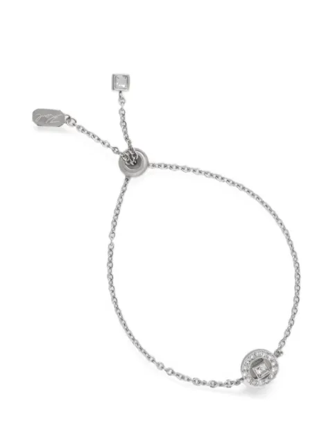 Karl Lagerfeld crystal-embellished chain bracelet Silver KLBJX14