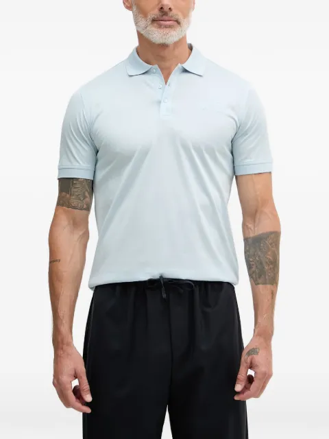 Karl Lagerfeld logo-embroidered polo shirt Blue 745400562200