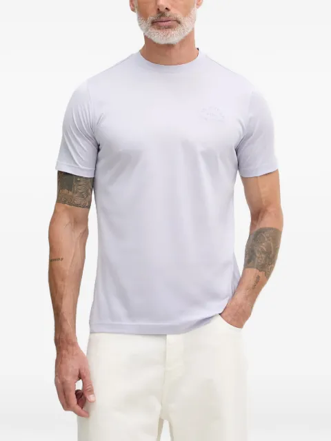 Karl Lagerfeld logo-embroidered cotton T-shirt Purple 755401562200
