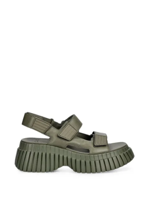 Camper BCN touch-strap platform sandals Green K201511
