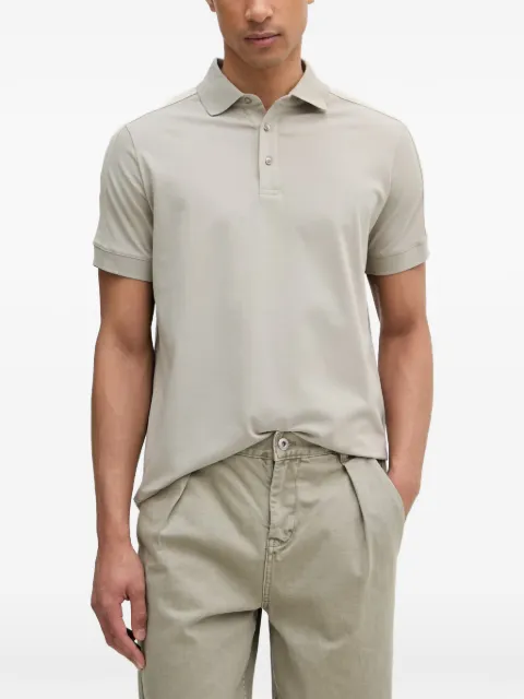 Karl Lagerfeld logo-tape polo shirt Grey 745019562235