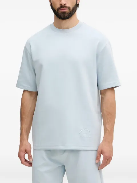 Karl Lagerfeld logo-embossed crew-neck T-shirt Blue 705400562901