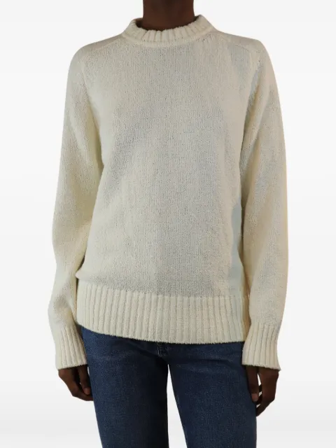 LouLou de Saison crew-neck sweater Neutrals WHITETOWELLEDKNITJUMPER