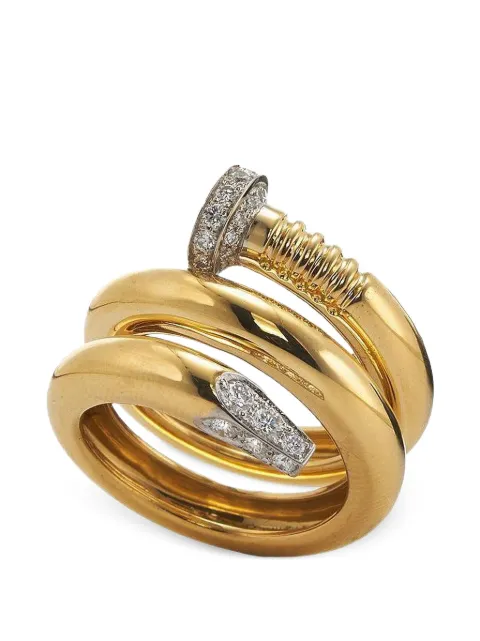 David Webb diamond nail ring Gold N22830162R2PYX50